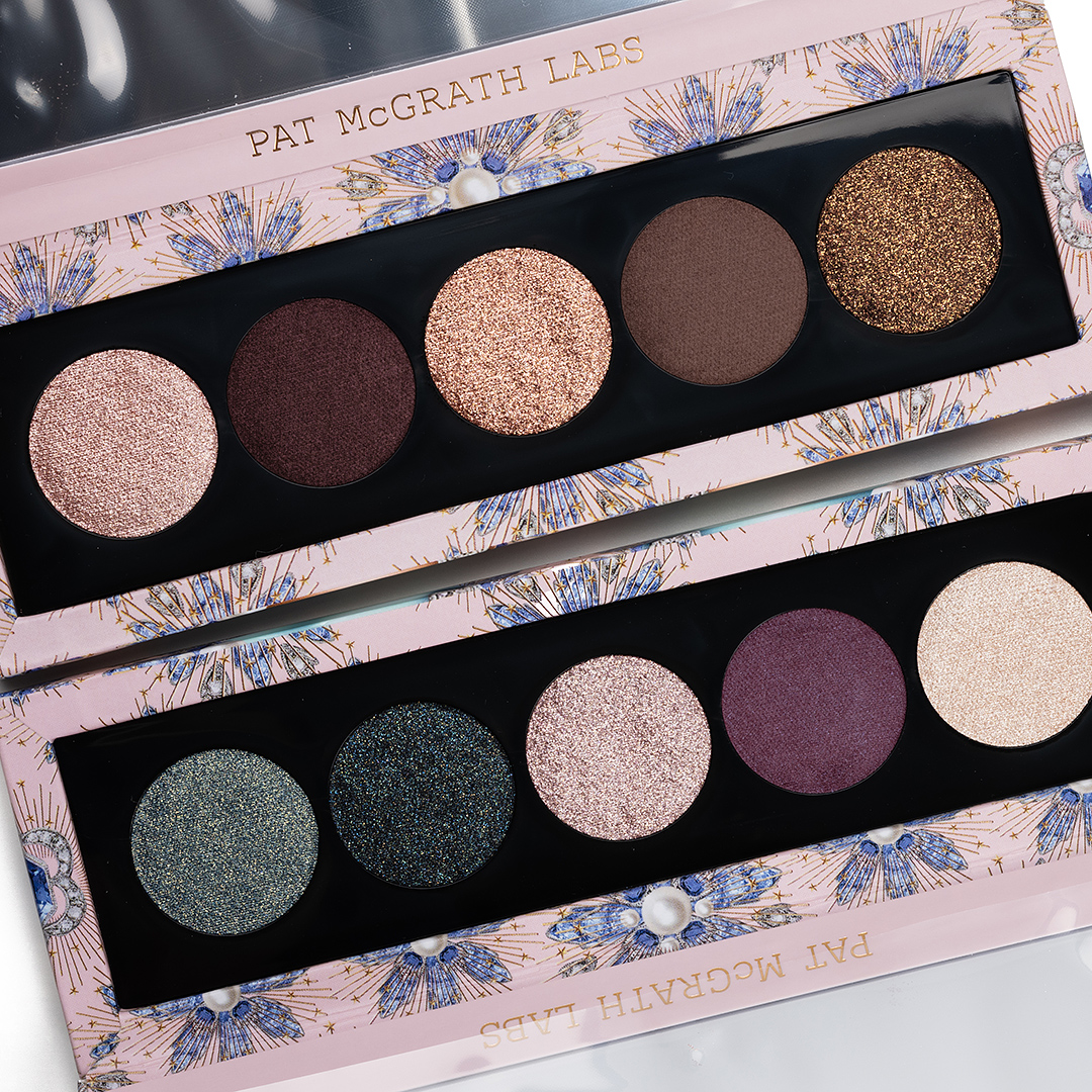 Pat McGrath Bijoux Brilliance Eyeshadow Palette Swatches (x4)